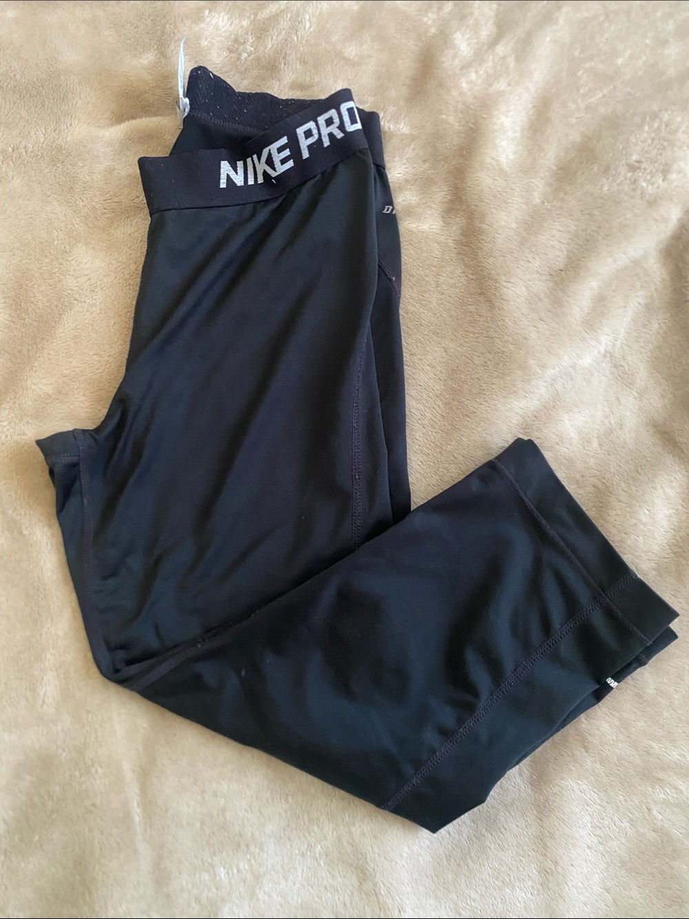 Nike Black Kids Athletic Compression Leggings